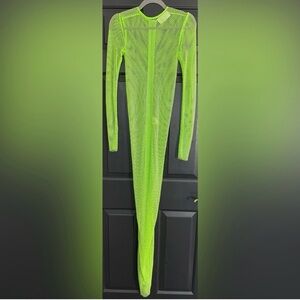 Bronx and Bronco Webb Dress Neon Green Size Small NWOT Sold Out Color